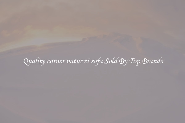 Quality corner natuzzi sofa Sold By Top Brands