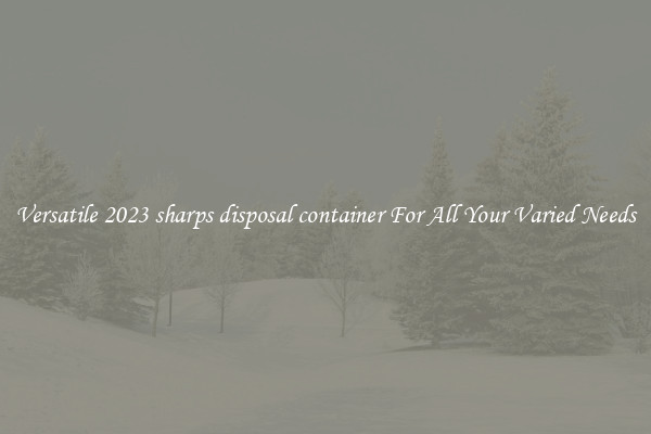 Versatile 2023 sharps disposal container For All Your Varied Needs