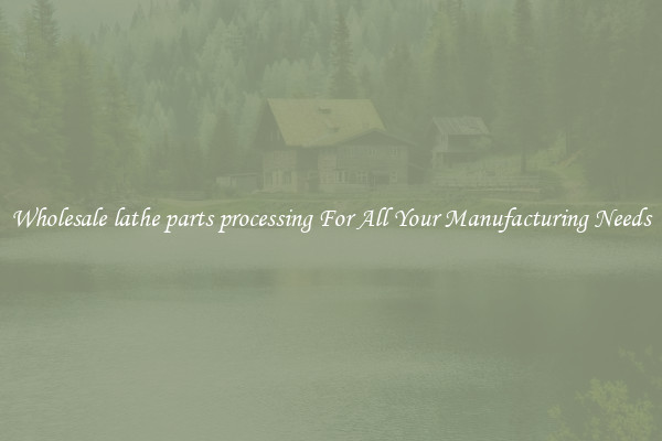 Wholesale lathe parts processing For All Your Manufacturing Needs