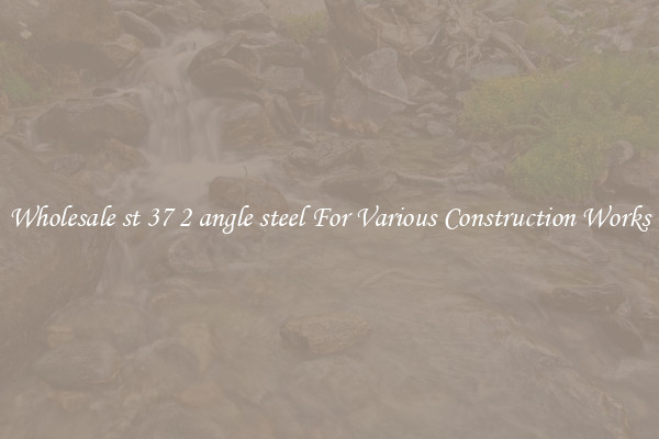 Wholesale st 37 2 angle steel For Various Construction Works