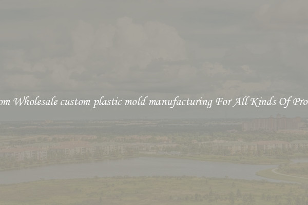 Custom Wholesale custom plastic mold manufacturing For All Kinds Of Products