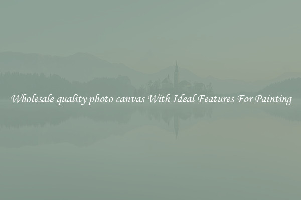 Wholesale quality photo canvas With Ideal Features For Painting