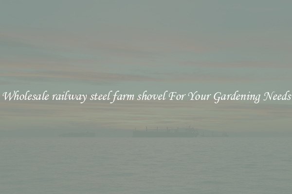 Wholesale railway steel farm shovel For Your Gardening Needs