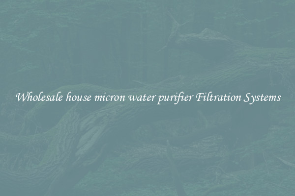 Wholesale house micron water purifier Filtration Systems