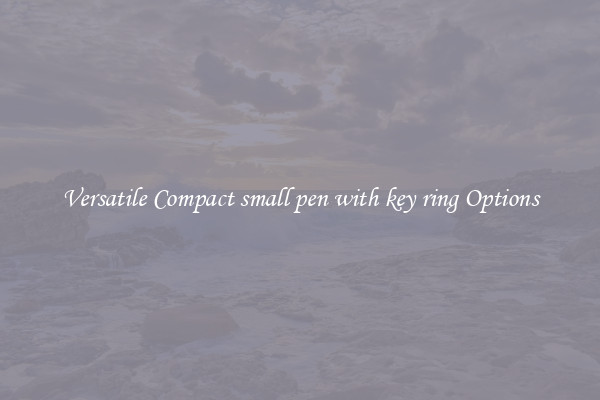 Versatile Compact small pen with key ring Options