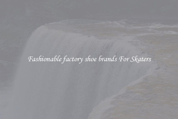 Fashionable factory shoe brands For Skaters