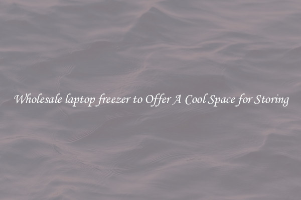 Wholesale laptop freezer to Offer A Cool Space for Storing