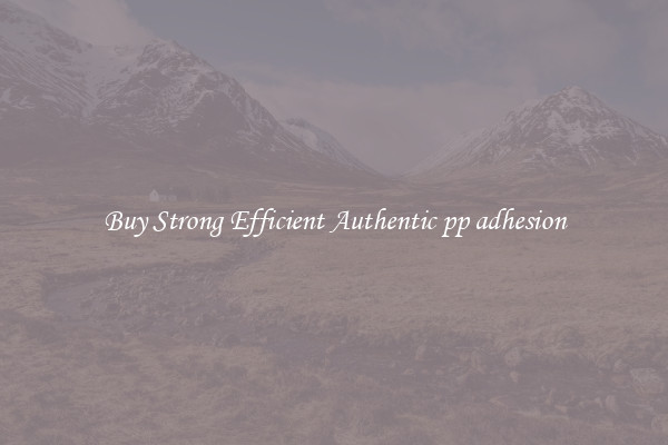 Buy Strong Efficient Authentic pp adhesion